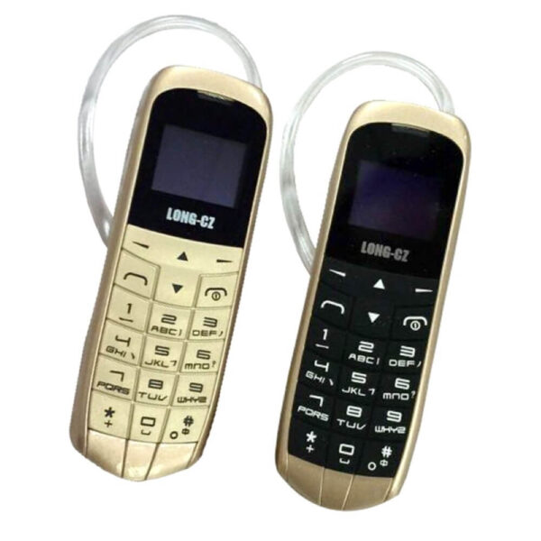 LONG-CZ J8 GSM Unlocked Mini Mobile Phone Bluetooth dialer Earphone Voice Changer 0.66 inch Single SIM Card Cell Phone