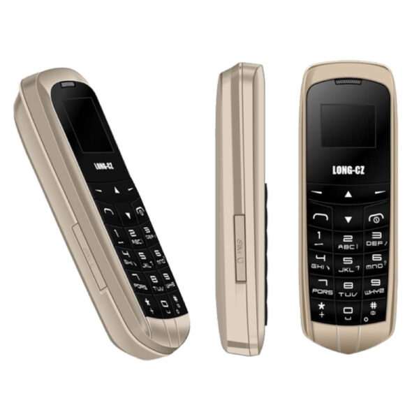 LONG-CZ J8 GSM Unlocked Mini Mobile Phone Bluetooth dialer Earphone Voice Changer 0.66 inch Single SIM Card Cell Phone